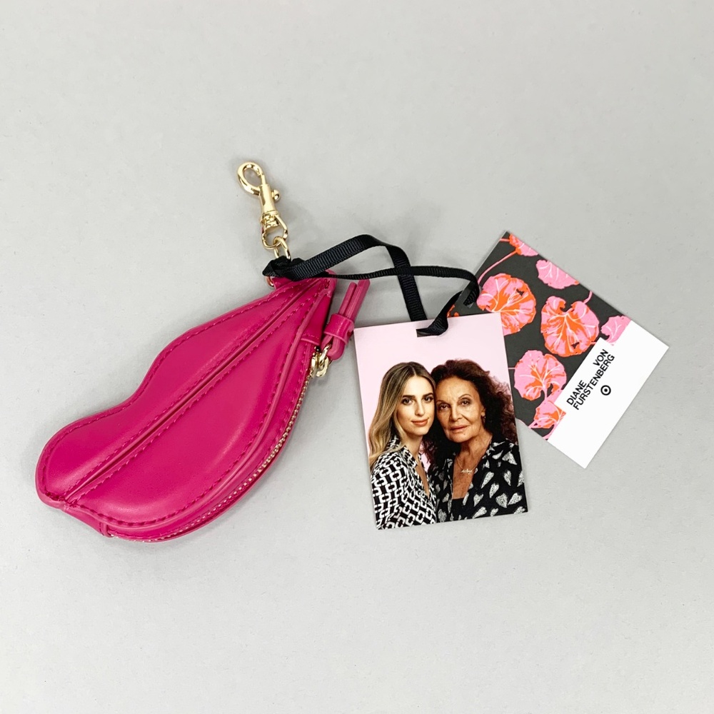 Diane Von Furstenberg DVF for Target Lips Coin Purse with Bag Hook
